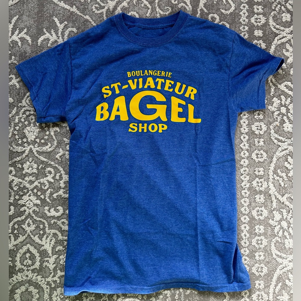 Blue St-Viateur Bagel Shop T-Shirt